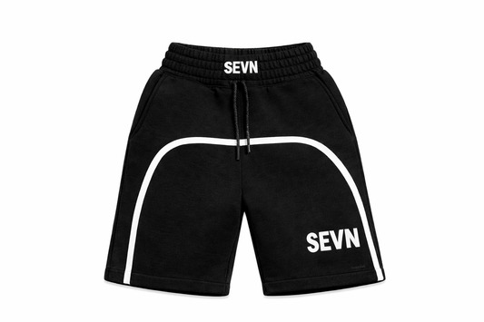 SEVN DOUBLE WAISTED SHORTS(black)